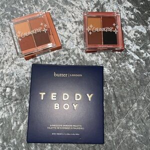 Bundle of 3 eyeshadow palettes - 1 Teddy Boy and 2 Colour Pop palettes.